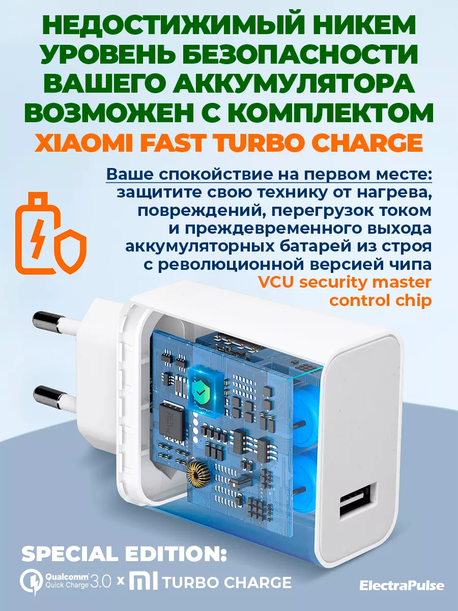 Быстрая зарядка type-c для телефона турбозарядка Xiaomi 67W Redmi 197707738  купить за 704 ₽ в интернет-магазине Wildberries