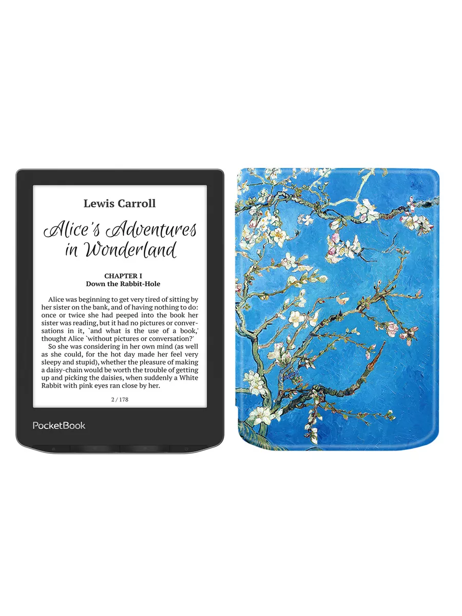 Электронная книга 629 Verse Mist Grey с чехлом
