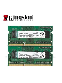 Оперативная память DDR3 2x4GB 8GB 1600MHz для ноутбука Kingston 197725240 купить за 956 ₽ в интернет-магазине Wildberries