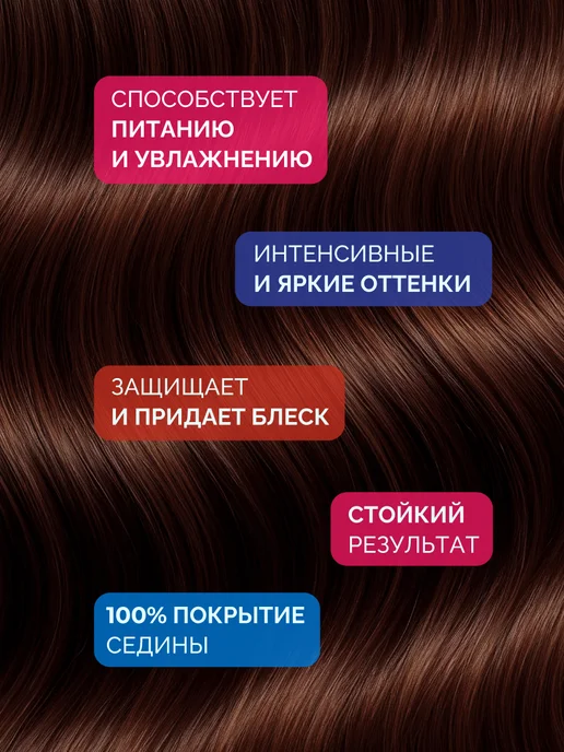 Ollin Professional Краска для волос Ollin Color 7.75 с окислителем 6%, коричневый, фото 2