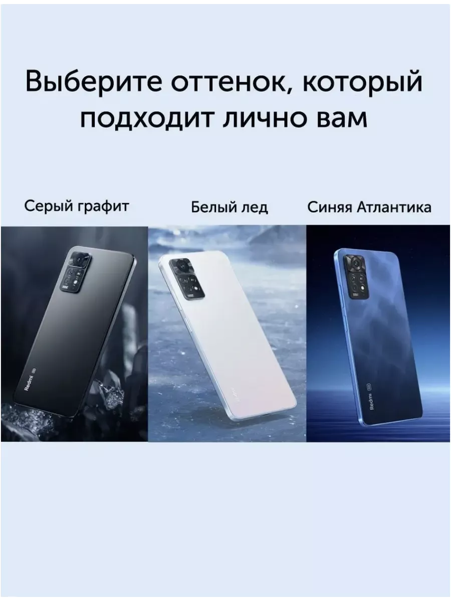 Смартфон Xiaomi Redmi Note 11 Pro 5G NFC 8+128Gb серый TechUp 197759150  купить в интернет-магазине Wildberries