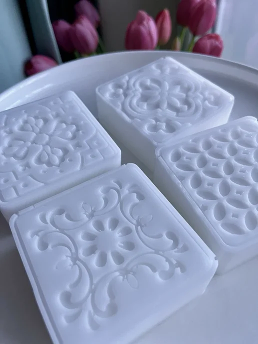 Elegance Нandcraft Силиконовая форма для мыла "Узоры", фиолетовый, фото 2