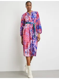 Платье миди с длинным рукавом GERRY WEBER 197814880 купить за 13 846 ₽ в интернет-магазине Wildberries