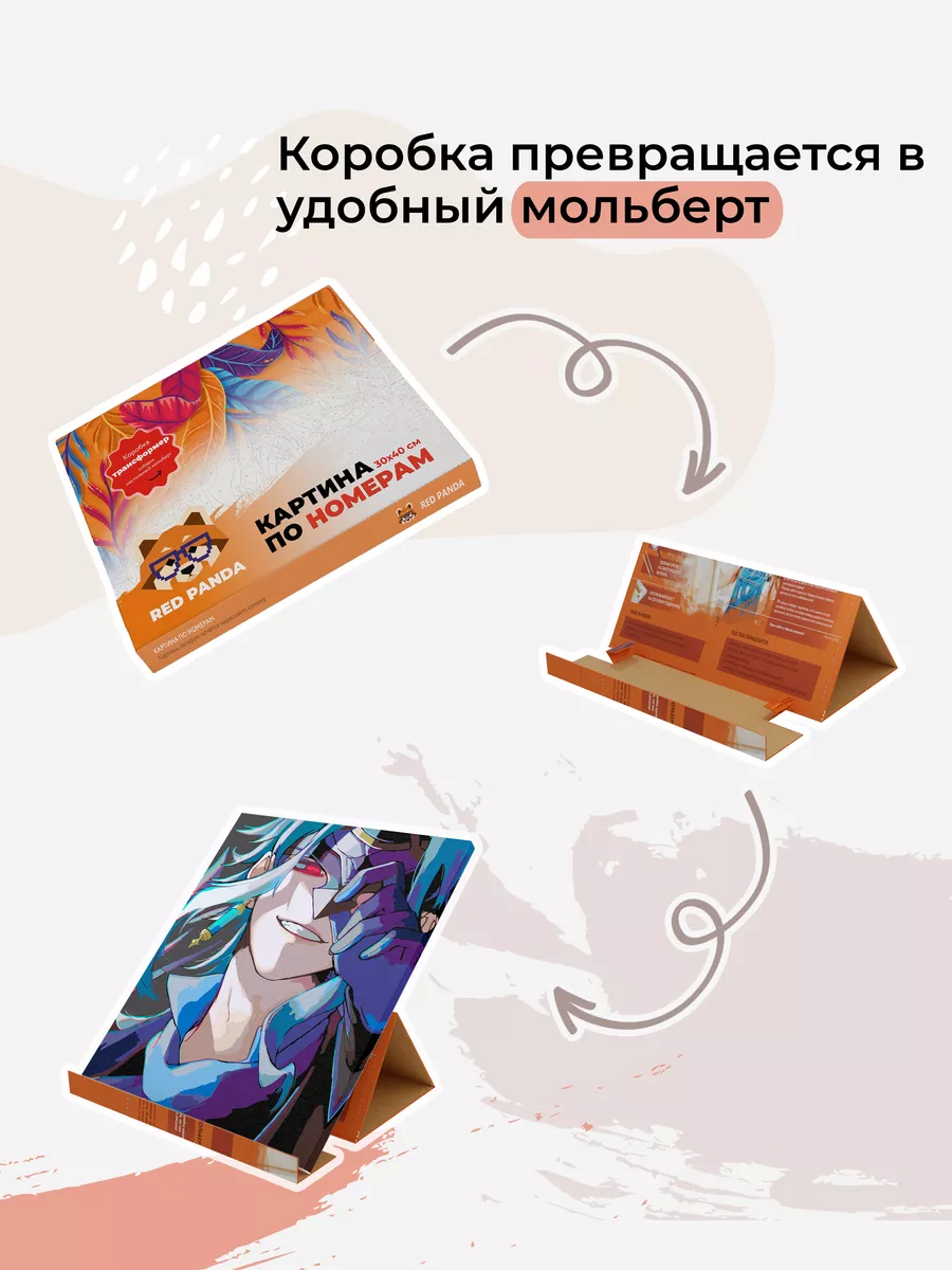 Картина по номерам Дотторе Genshin Impact Аниме Игра 30x40 Red Panda  197820398 купить за 905 ₽ в интернет-магазине Wildberries