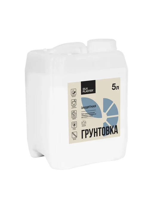 Silk Plaster Грунтовка для жидких обоев Силк Пластер 7кг, 7 кг, фото 6