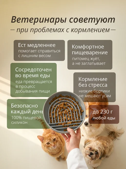 Игривый Капибарик Силиконовая миска для медленного кормления, вариант, фото 5