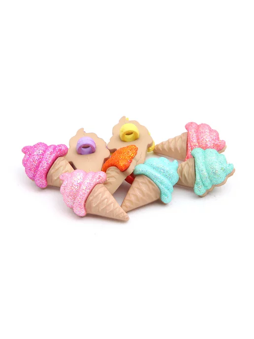 Dress It Up Пуговицы декоративные детские Мороженое в рожках 8 шт, 8 шт, фото 2