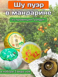 Подарочный Китайский черный чай Шу Пуэр в мандарине3шт Чай из Поднебесной 197856913 купить за 248 ₽ в интернет-магазине Wildberries