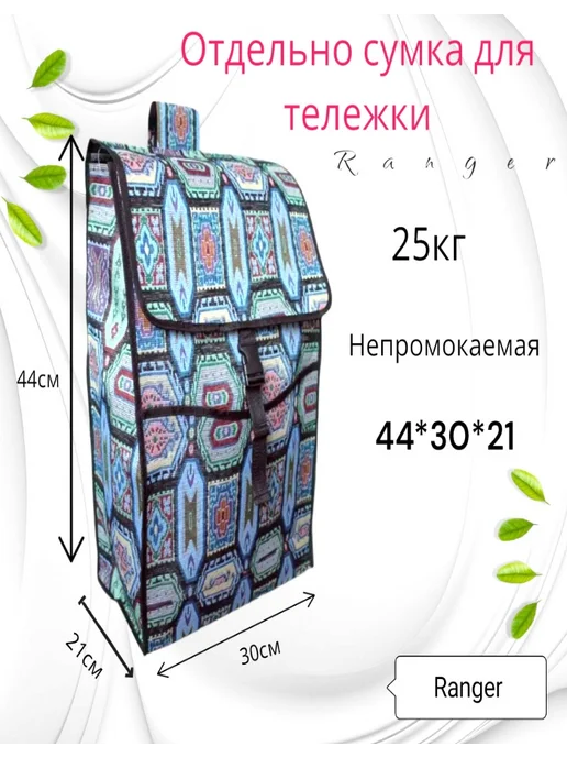 сумка отдельно для тележки, синий