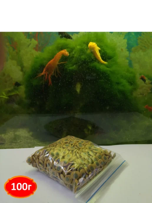 Корм для травоядных донных рыб Pleco Veggie Wafers 100г, 100 г, фото 3