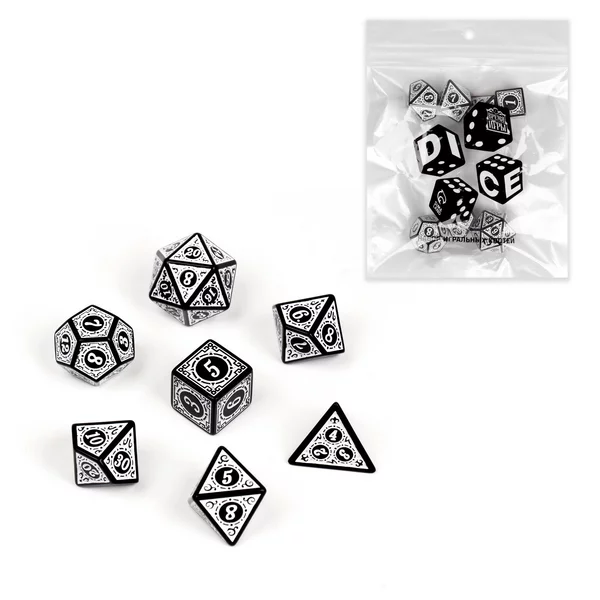 Набор кубиков для D&D Dungeons and Dragons, ДнД, 7 шт