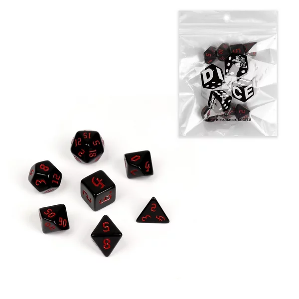 Набор кубиков для D&D (Dungeons and Dragons, ДнД, 7 шт