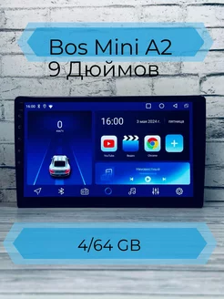 Автомагнитола Android Bos-Mini A2 4 64 на 9-дюйм BOS_M 197915609 купить за 7 475 ₽ в интернет-магазине Wildberries