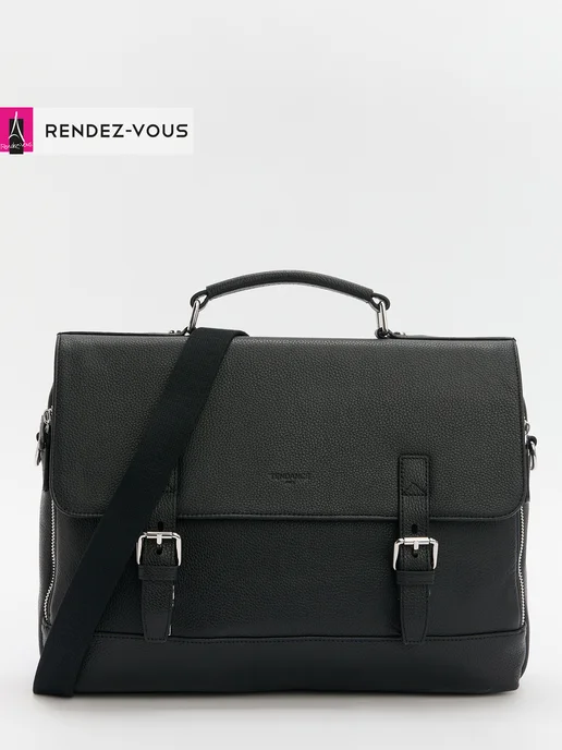 Tendance Портфель кожаный, черный