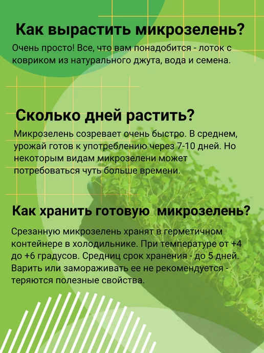 Сеем вместе Набор для выращивания микрозелени Молодость, 5 шт, фото 7