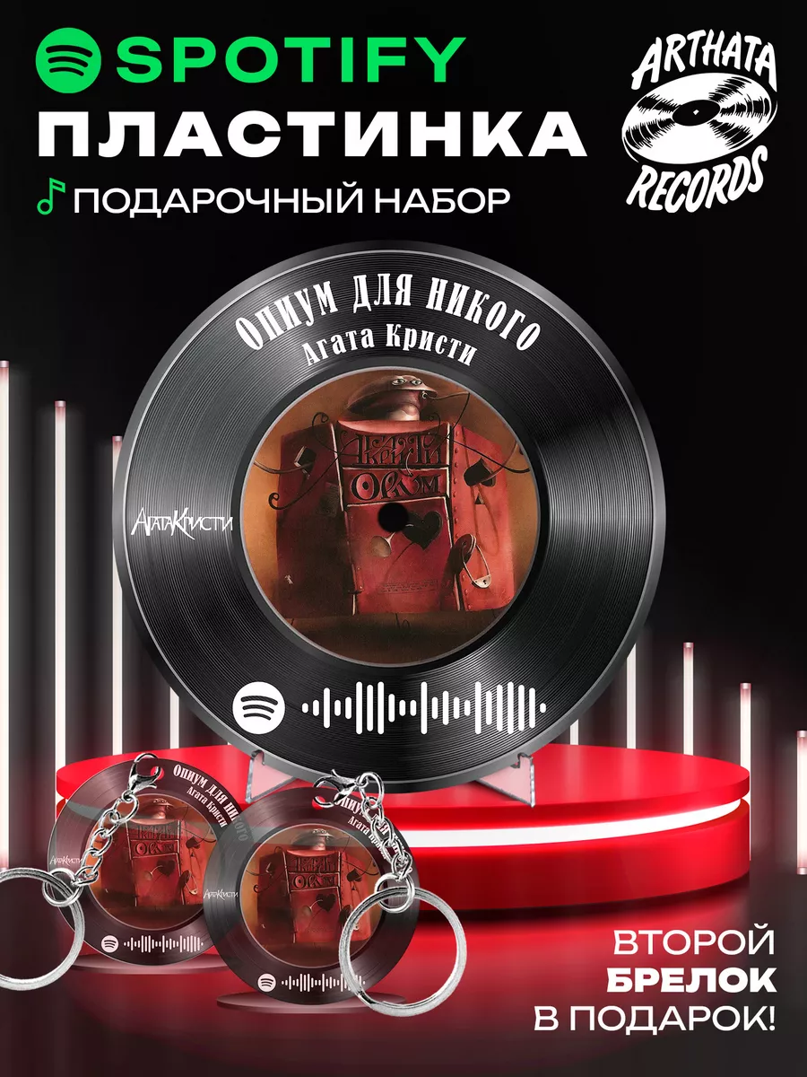 Спотифай постер и брелок Агата Кристи - Опиум для никого