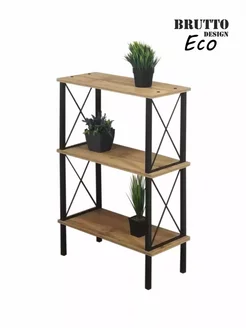 Стеллаж металлический напольный Лофт BRUTTO Design Eco 197985236 купить за 3 842 ₽ в интернет-магазине Wildberries