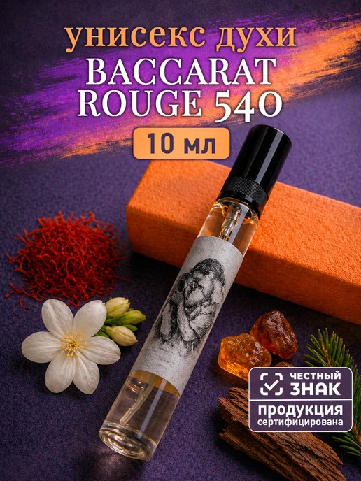 Стойкие цветочные духи по мотивам MFK Baccarat Rouge 540 бак… Миллион пробников