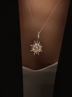 Подвеска с натуральным янтарем TSAREV jewellery 198053478 купить за 1 962 ₽ в интернет-магазине Wildberries