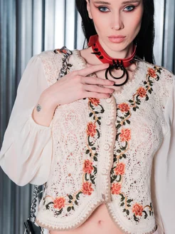 Отзывы на Рубашка блузка вязаная с кружевной вышивкой бохо Убей скуку 198113994 в интернет‑магазине Wildberries.ru