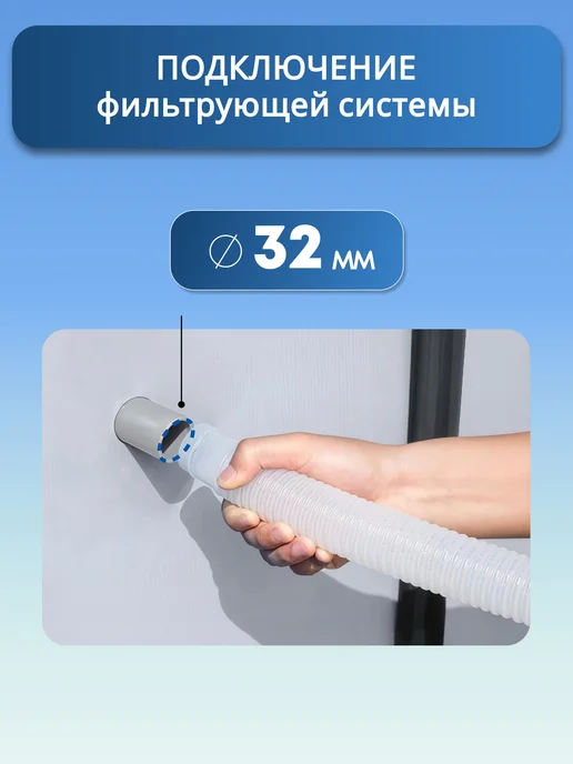 Bestway Каркасный бассейн круглый 305х76 см 4700 л SPM04, 305x76 см, 4700 л, фото 3