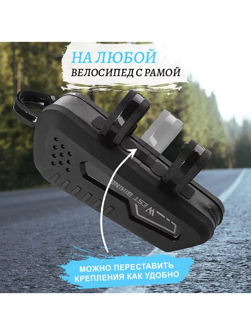 West Biking Сумка для велосипеда на раму 23x7.5x9см черная, 23x7.5x9 см, фото 5