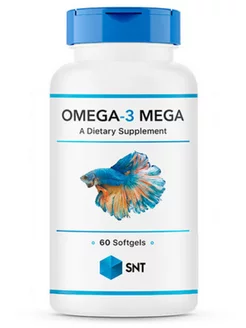 Омега 3 Рыбий жир Omega 3 Mega (330 220), 60 капсул SNT 198158081 купить за 1 414 ₽ в интернет-магазине Wildberries