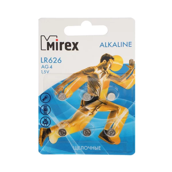Батарейка алкалиновая AG4, 1.5В, блистер, 6 шт