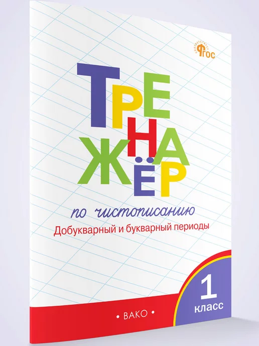 ВАКО Тренажёр по чистописанию 1 класс. Добукварный период