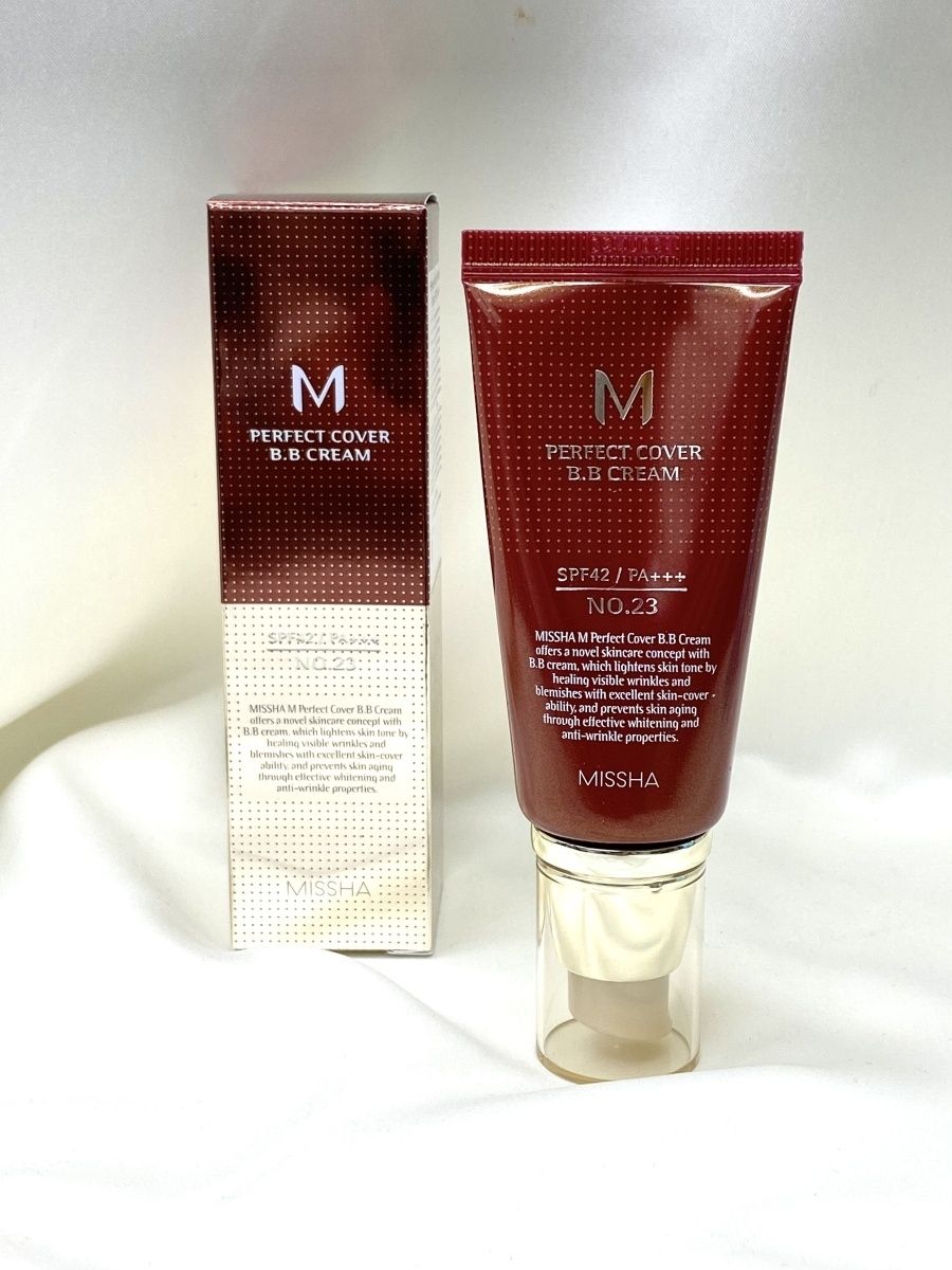 Bb крем missha perfect cover. Missha m perfect Cover spf42/pa. Missha m perfect Cover BB Cream spf42/pa+++ (no.23/natural Beige). Missha BB Cream 23. Тональный крем Missha m perfect.