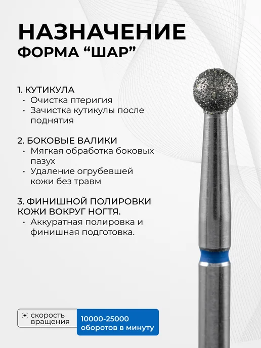 MANITA PROFESSIONAL Фреза для маникюра - 866.104.001.027.031 ФАШ-3.1С, 5 шт, фото 3