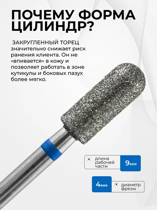 MANITA PROFESSIONAL Фреза для маникюра - 866.104.141.090.040 ФАЦС-4.0 9С, 5 шт, фото 4