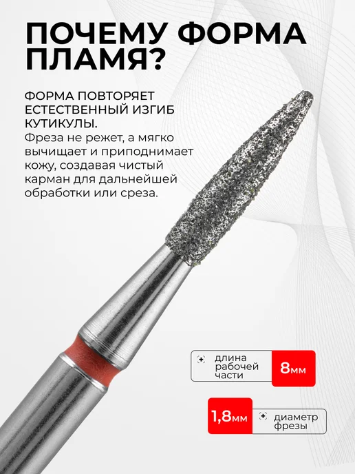MANITA PROFESSIONAL Фреза для маникюра - 856.104.243.080.018 ФАП-1.8-8М, 1,88 м, фото 4