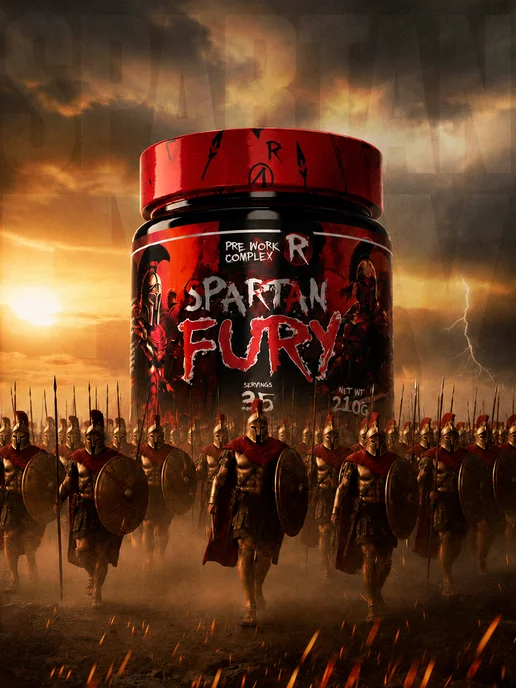 Reckful Предтренировочный комплекс в порошке, предтрен Spartan Fury, вариант, фото 6