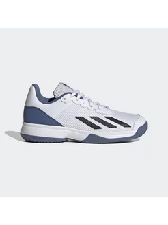 Кроссовки Courtflash K FTWWHT/CBLACK/CREBLU adidas 198244473 купить за 3 795 ₽ в интернет-магазине Wildberries