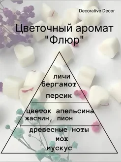 Саше для шкафа и белья ароматическое цветочный аромат «Флюр» Decorative Decor. Цвет белый, бежевый. Вид 2.