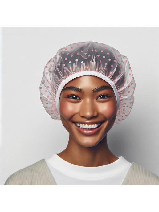 EcoSKIN Шапочка для душа масок косметическая непромокаемая, голубой, фото 5