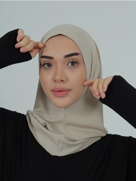 TAWSI HIJAB Хиджаб бони бонька, бежевый, фото 6
