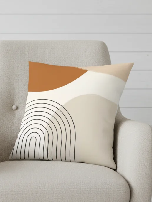 Zaberite Подушка декоративная Графика Геометрия 40х40 велюр, 40x40, фото 8