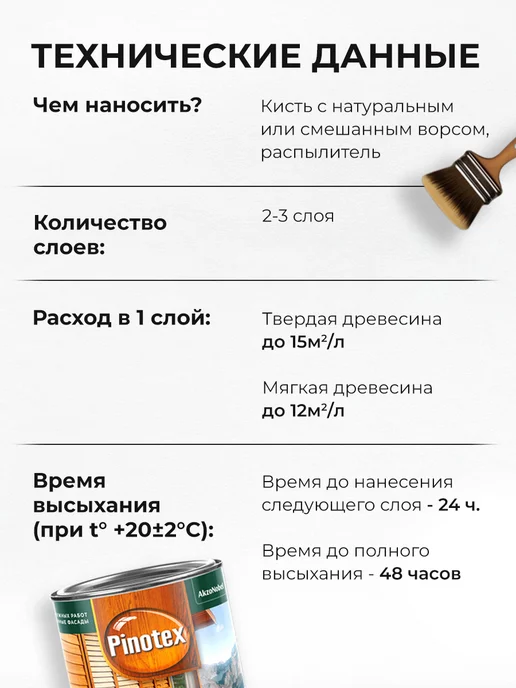 Pinotex ULTRA Лазурь защитная влагостойкая, база CLR 0.9л, 900 мл, фото 5