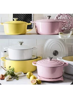 Кастрюля чугунная с крышкой 4.2 л LE CREUSET 198329065 купить за 5 568 ₽ в интернет-магазине Wildberries