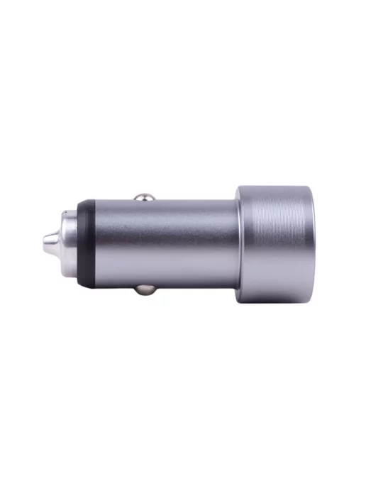 TAKARA Зарядное устройство для автомобиля PG-258, 2*USB, серебро, серебристый, фото 6