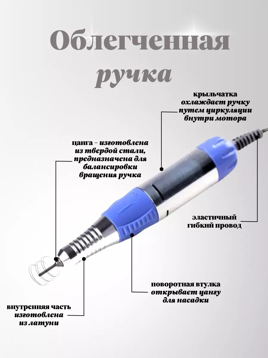 JessNail, Аппарат для маникюра и педикюра JD3500, 30 000 об/мин.