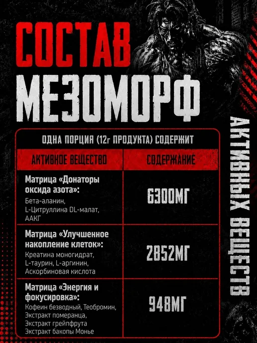 Hell labs Микс пробников по 2 шт, Мезоморф (ЯК, ТП, РП), 2 шт, фото 3