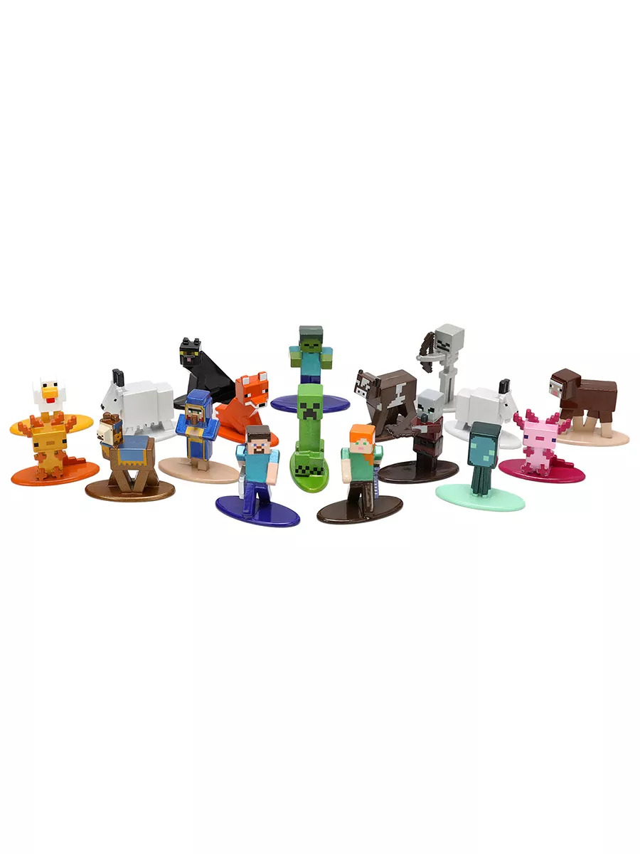 Фигурки Nano Minecraft Майнкрафт 18 pack Wave 8 33694 JADA TOYS 198494775  купить за 3 244 ₽ в интернет-магазине Wildberries