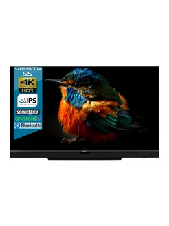 Телевизор V55MUA7500 55" 4K SmartTV UHD HDR 10, BT, WI-FI VESTA 198521268 купить за 35 947 ₽ в интернет-магазине Wildberries