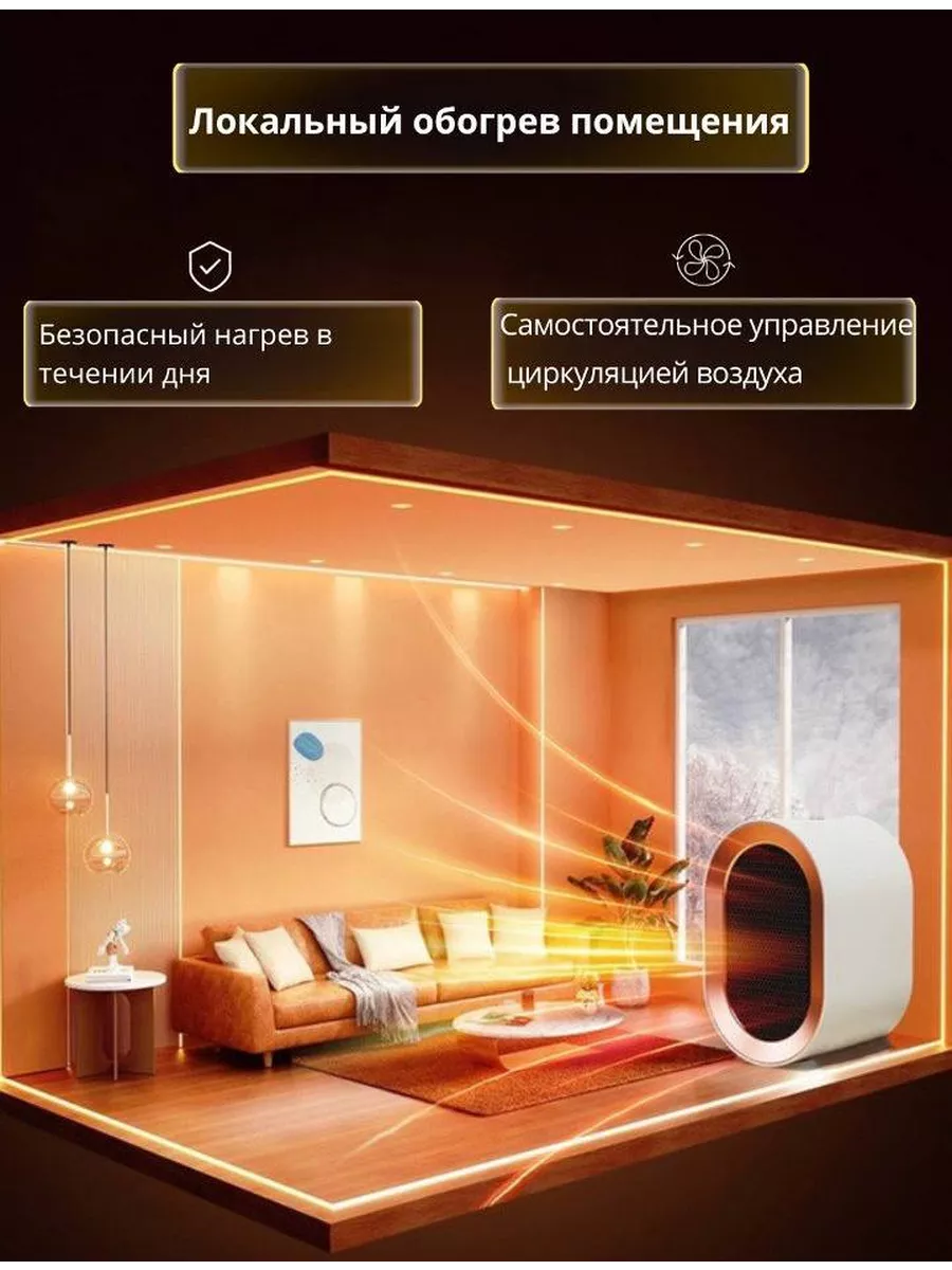 Обогреватель тепловентилятор электрический портативный Dream Home 198590618  купить за 633 ₽ в интернет-магазине Wildberries