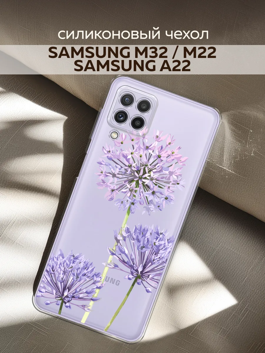 Чехол на Samsung Galaxy A22 / Samsung M32 / M22 с цветочками