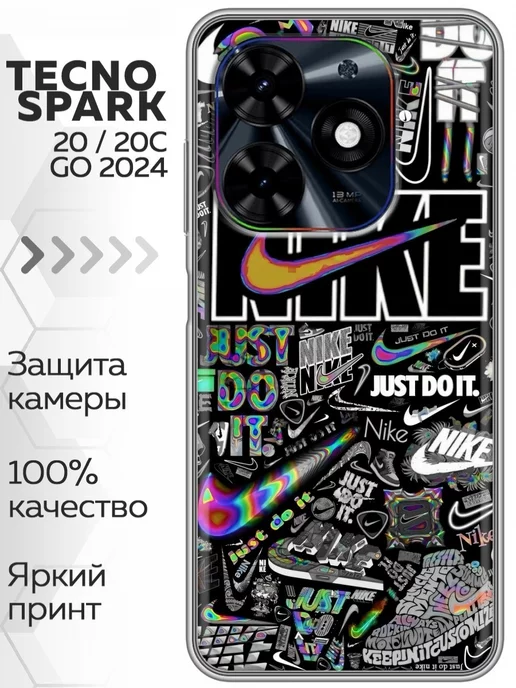 Tecno Прозрачный чехол на Spark 20C Текно Спарк 20С