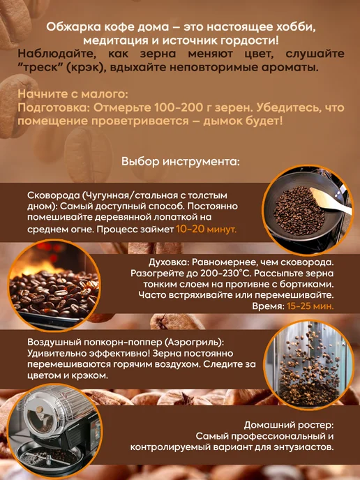 Mr.Brown Кофе зеленый в зернах робуста Индия 1 кг, 1 кг, фото 3